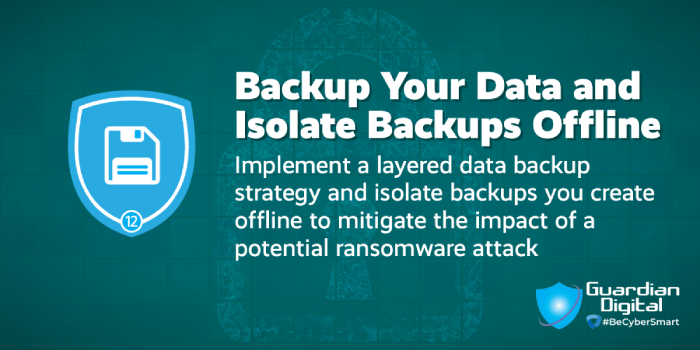Tip - Backing up Your Data and Isolate Your Backups Offline